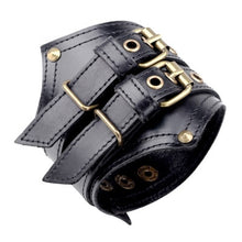 Load image into Gallery viewer, New Steampunk Wide Leather Bracelets