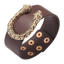 Load image into Gallery viewer, New Steampunk Wide Leather Bracelets