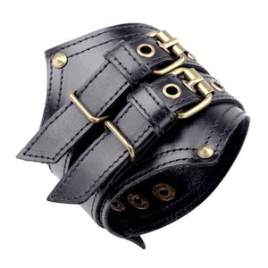 New Steampunk Wide Leather Bracelets