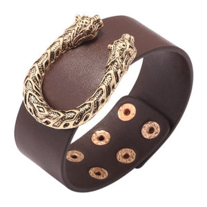 New Steampunk Wide Leather Bracelets