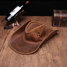 Load image into Gallery viewer, High genuine leather Western Cowboy Hats
