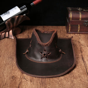 High genuine leather Western Cowboy Hats