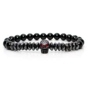 Natural Beads Leopard Bracelet Men