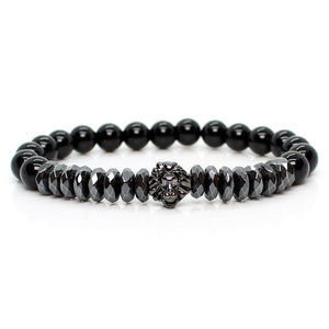 Natural Beads Leopard Bracelet Men