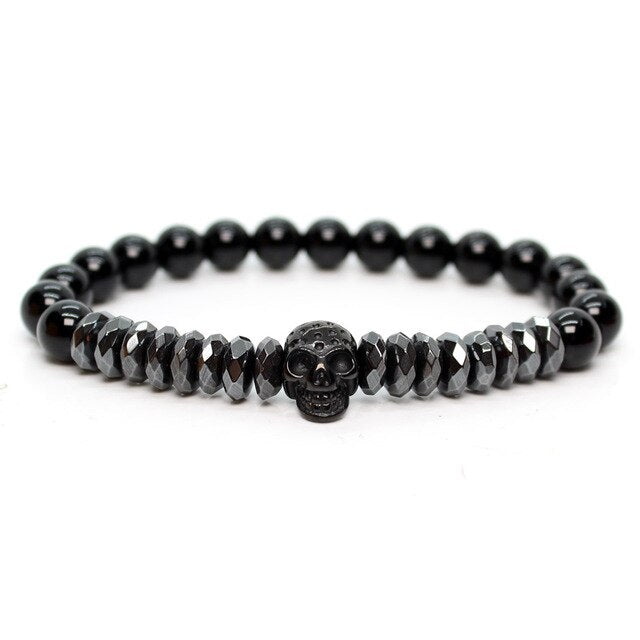 Natural Beads Leopard Bracelet Men