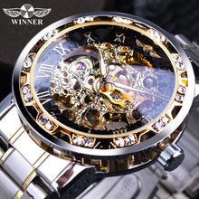 Load image into Gallery viewer, Transparent Fashion Diamond Wrist Watch
