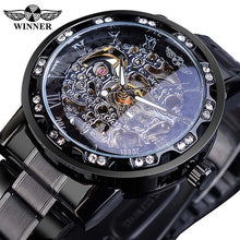 Load image into Gallery viewer, Transparent Fashion Diamond Wrist Watch
