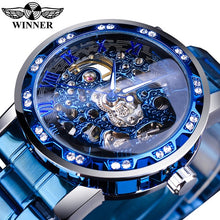 Load image into Gallery viewer, Transparent Fashion Diamond Wrist Watch
