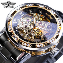 Load image into Gallery viewer, Transparent Fashion Diamond Wrist Watch
